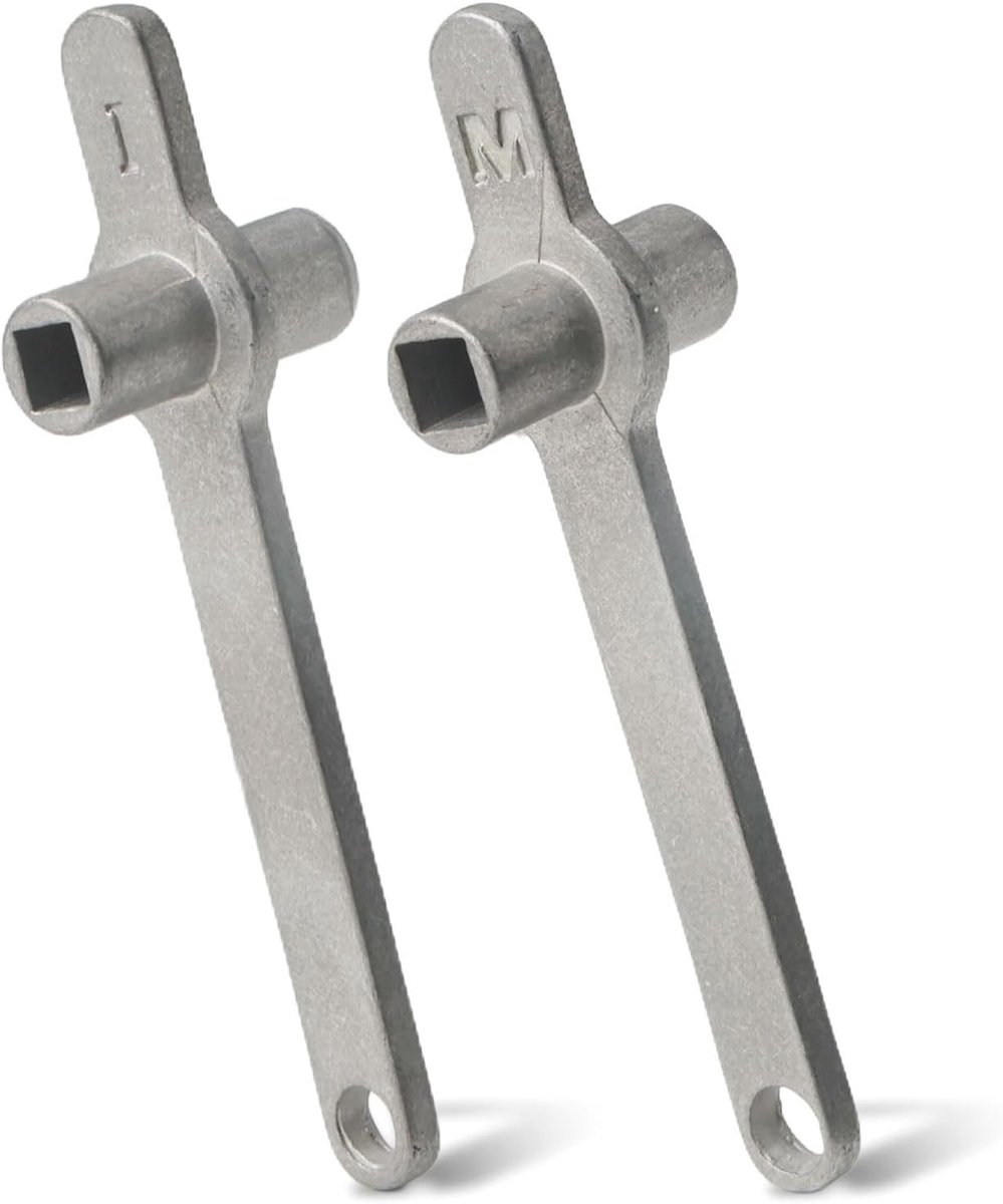 Ontluchtingssleutels - Zilver - 5 mm - Roestvrij Staal - Voor Radiatoren