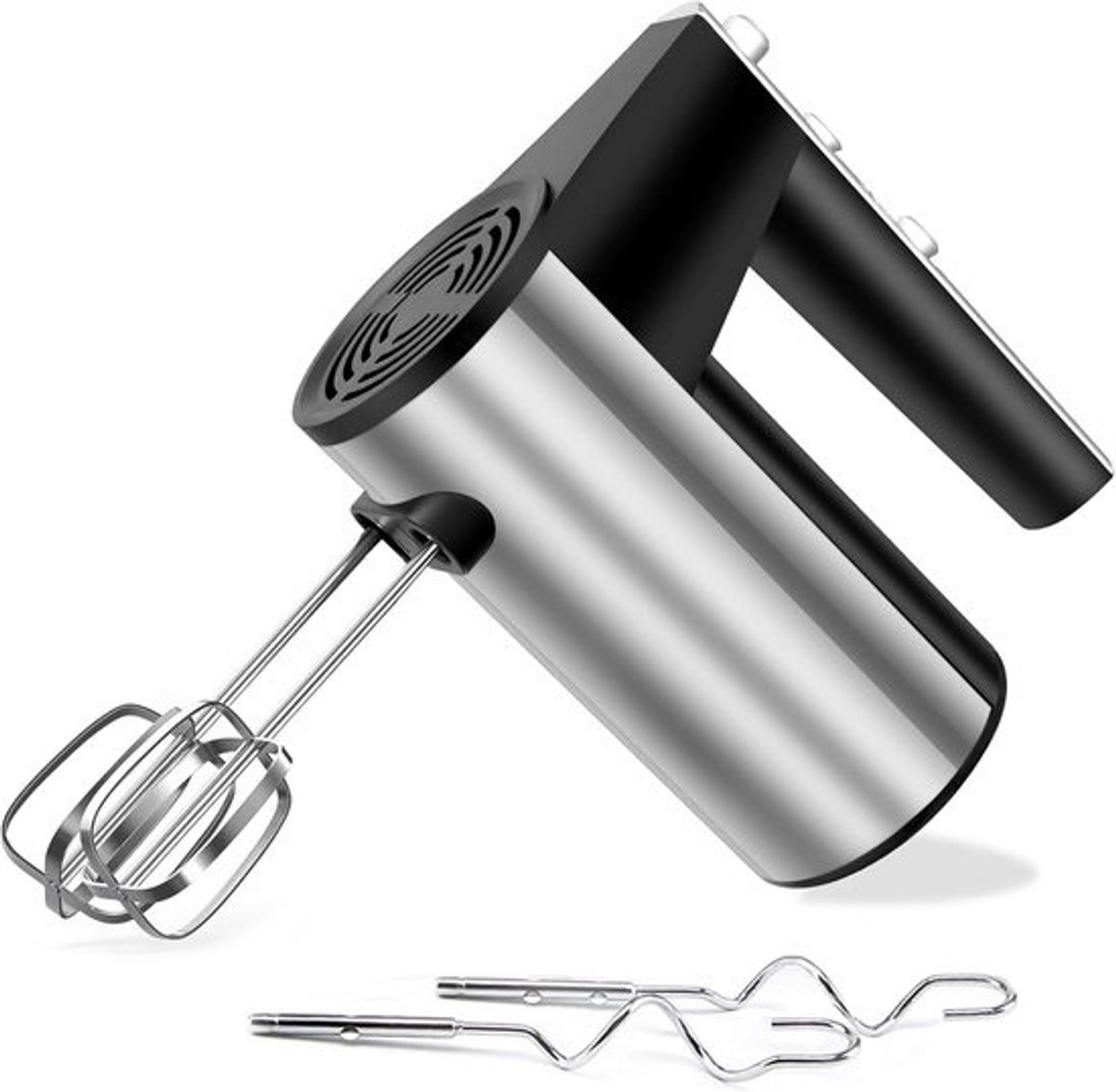 Krachtige Elektrische Handmixer 1000W met 5 Snelheden en Turbo Stand - Inclusief 4 Roestvrijstalen Accessoires