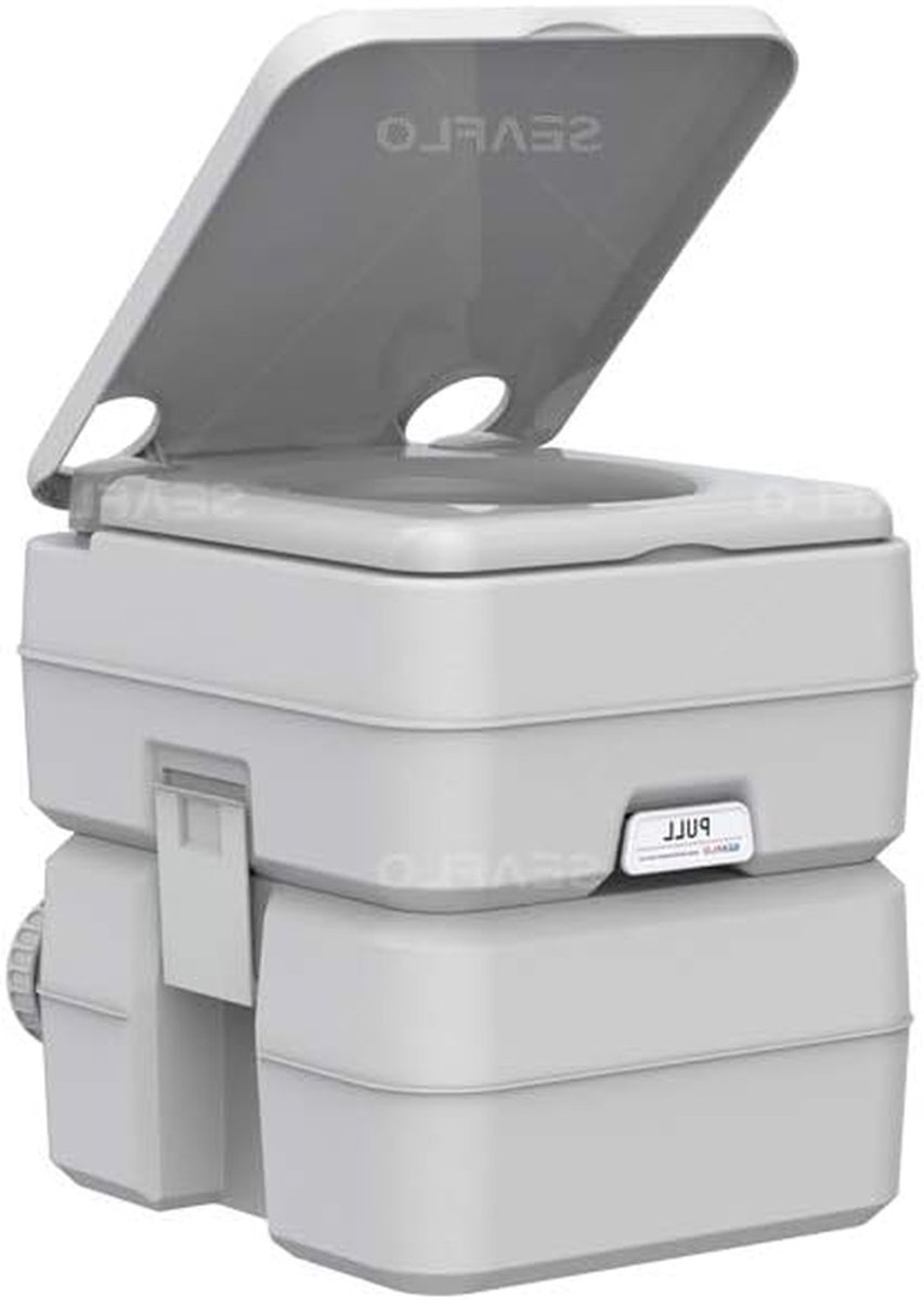 Mobiel Toilet - Kampeertoilet - Buitenactiviteiten - Geurvrije afsluiting - 20 liter tank - Wit