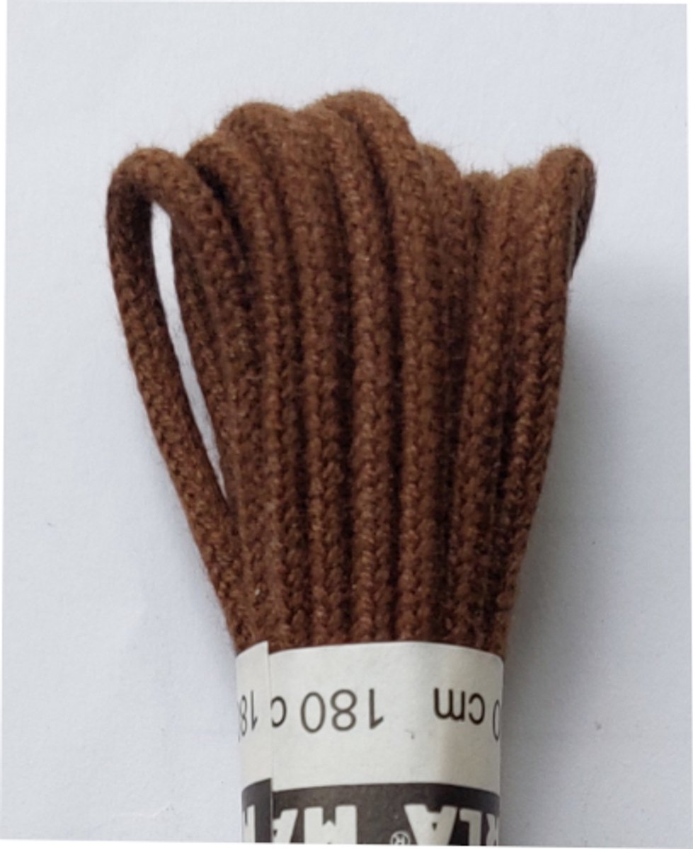 Marla Veter - Middel Bruin - Dun Rond - Lengte 180 cm - Dikte 2,5 mm - Schoenveter