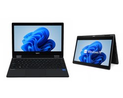 NEC VersaPro 360 - Intel N4120 - 4 GB - 128 GB opslag - 11.6 inch - Windows 11 - Laptop en tablet in 1 - AZERTY