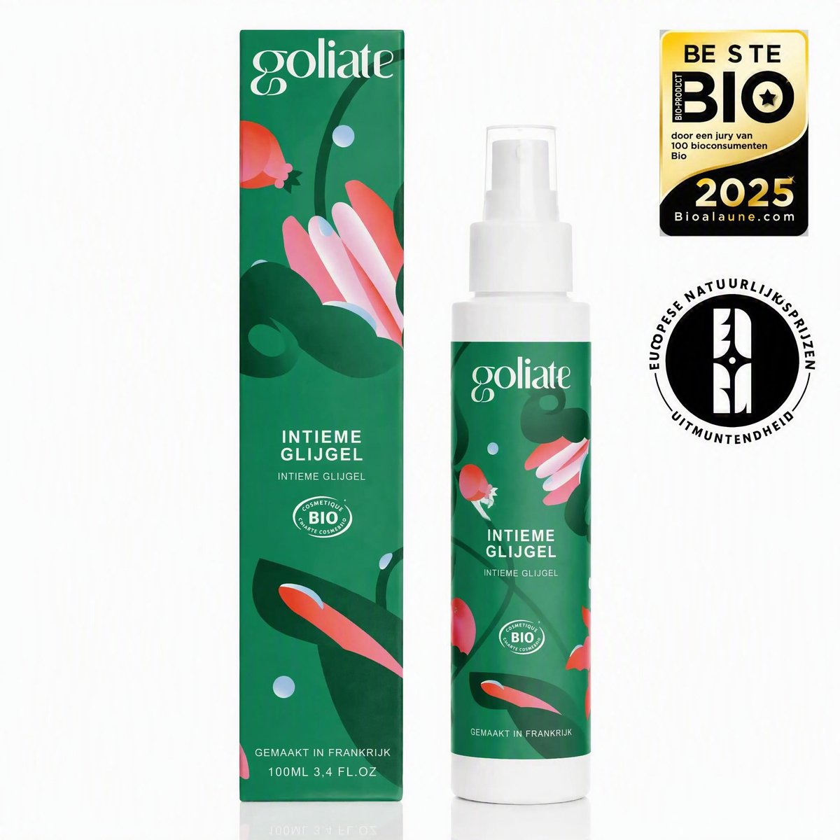 Goliate Glijmiddel Natuurlijk - Biologisch Glijmiddel - Waterbasis - Vegan - Langdurige Hydratatie - Intieme Gel Voor Koppels