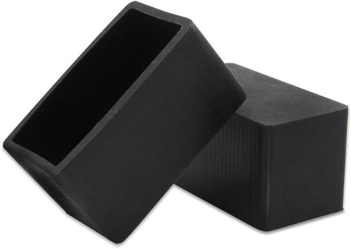 Stoelpootdoppen - Vloerbeschermers Meubels - Vloeren Beschermen - Niet-kras Siliconen - 20 x 40 mm - Zwart