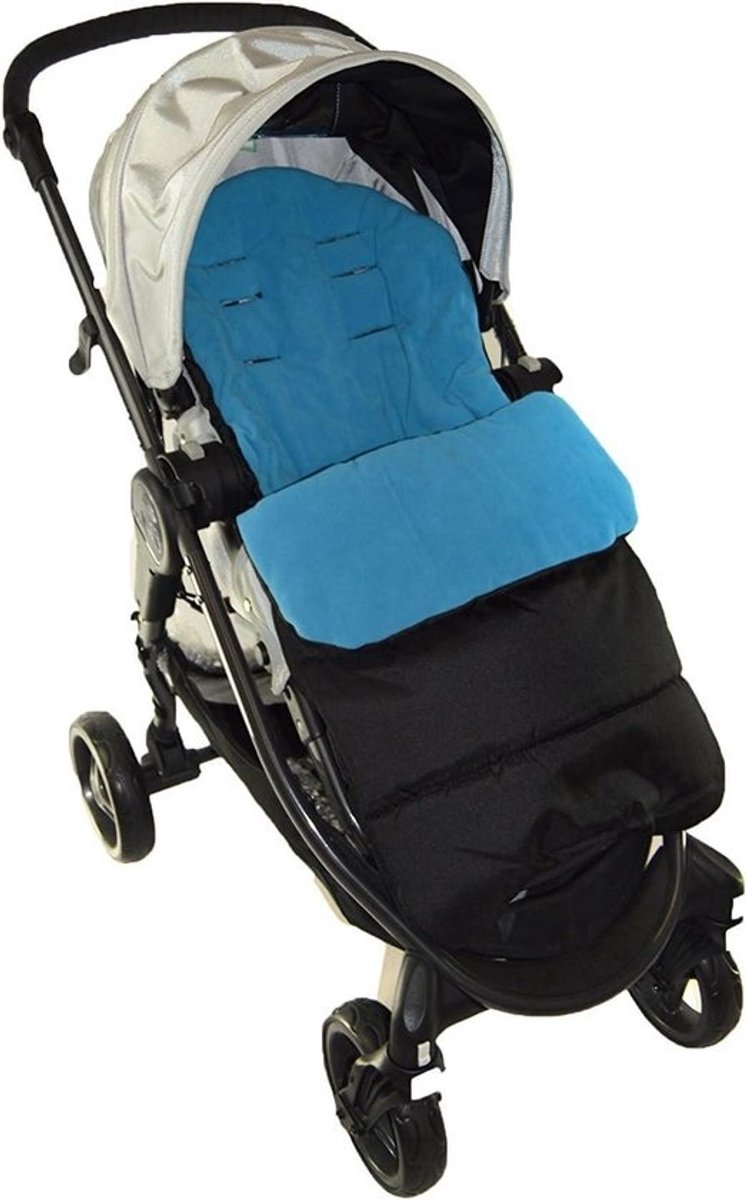 Voetzak Kinderwagen - Voetenzak Baby - Baby Warm Houden - Waterafstotend Materiaal - 495 x 405 cm - Blauw