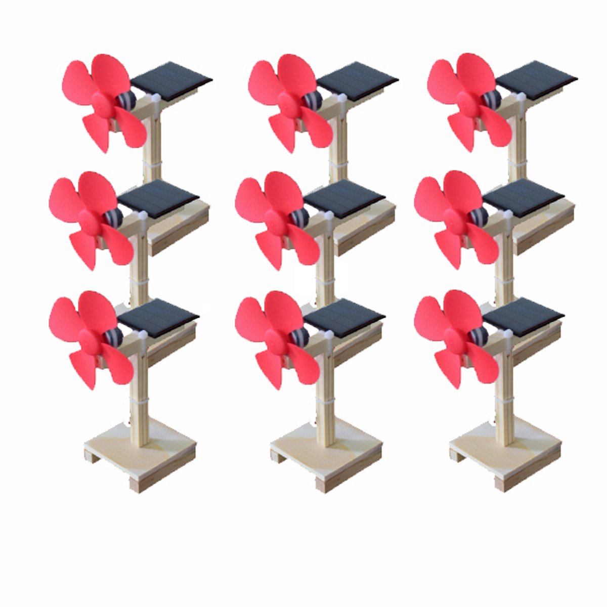 DIY Ventilator op Zonne-energie – Bouwpakket 9 sets