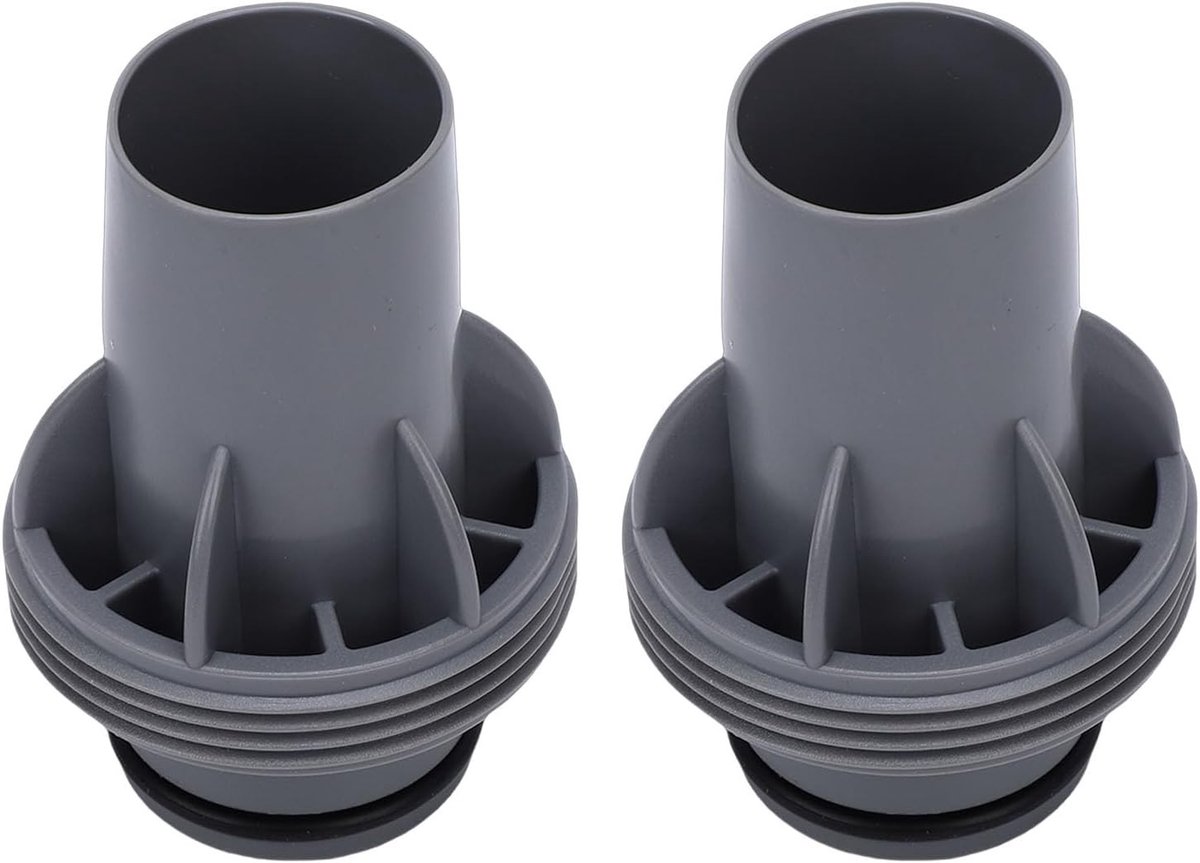 Zwembadslangadapter 1,5 Inch - 2 Stuks Kunststof met Afdichtingspakking voor Filterpomp, Eenvoudige Installatie en Duurzaam Onderwatergebruik, Ideaal voor Zwembadonderhoud