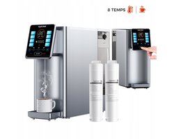 Hydrofast W100 Waterfilter voor Aanrecht - RO Omgekeerde Osmose - Directe Verwarming - 8 Temperatuurstanden - 4L Tank - Inclusief 2 Filters - Zonder Wateraansluiting - 2200W