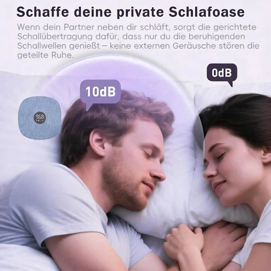 Bluetooth-kussenluidspreker met botgeleiding, slaapluidspreker, 16 uur batterijduur, ondersteunt TF-kaart, geniet van stille muziek zonder koptelefoon. — afbeelding 5