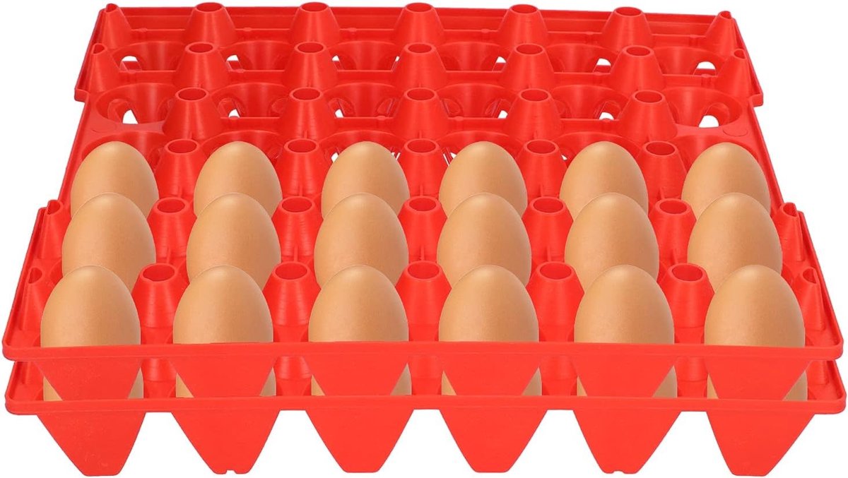 Multifunctionele stapelbare eieropslagcontainer met 30 cellen, ideaal voor thuis en boerderij, 28.7 x 28.2 cm
