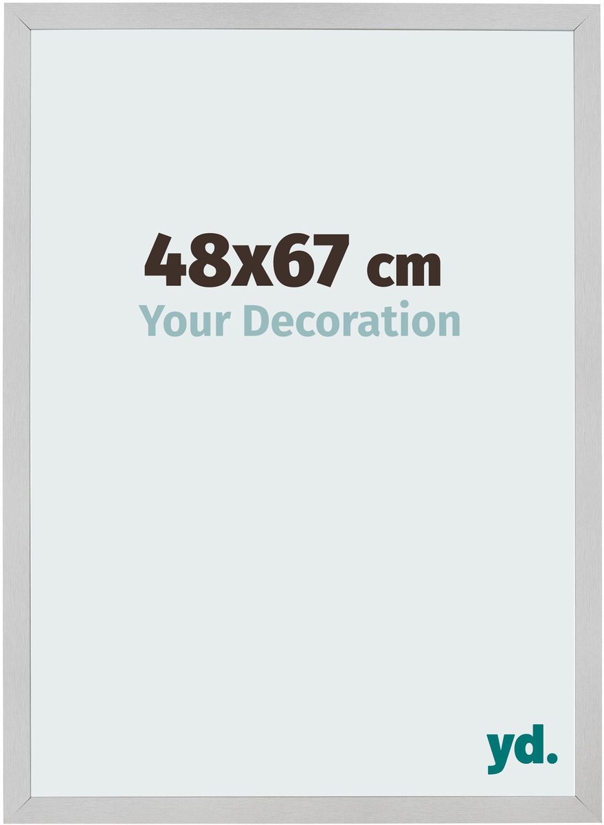 Your Decoration - Fotolijst 48x67 cm - MDF - Edelstaal - Bologna