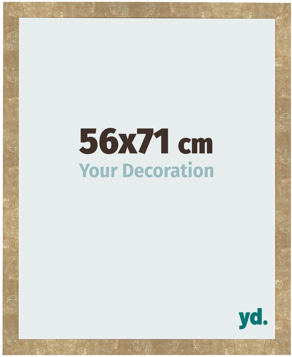 Your Decoration - Fotolijst 56x71 cm - MDF - Goud Antiek - Bologna