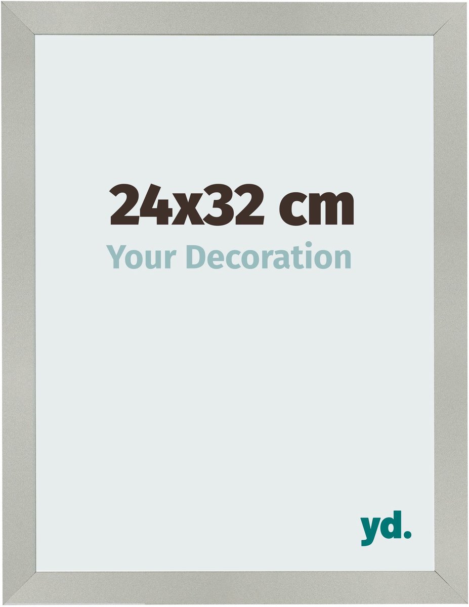 Your Decoration - Fotolijst 24x32 cm - MDF - Zilver Mat - Bologna