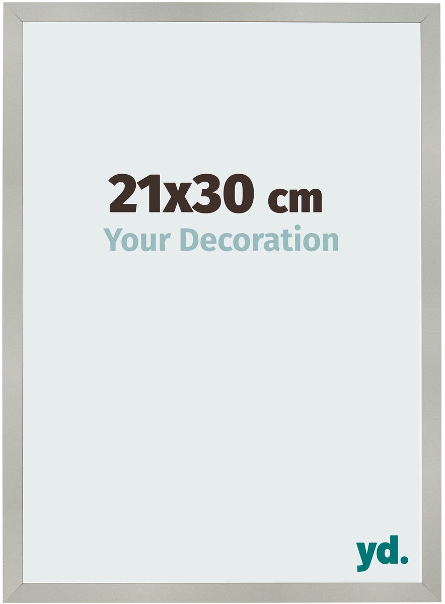 Your Decoration - Fotolijst 21x30 cm - MDF - Zilver Mat - Bologna