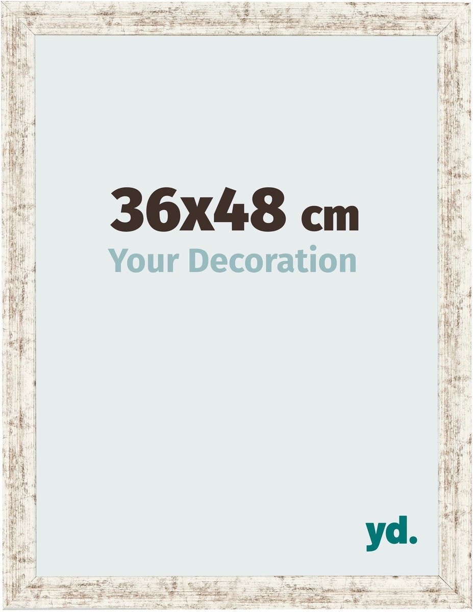 Your Decoration - Fotolijst 36x48 cm - MDF - Wit Vintage - Bologna