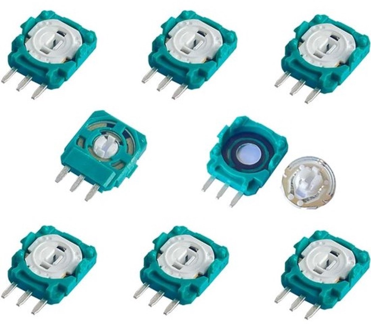 8x Vervangende Trimmer Potentiometer 2.1K Ohm voor PS5 DualSense & PS4 Controller Joystick Drift Reparatie Set