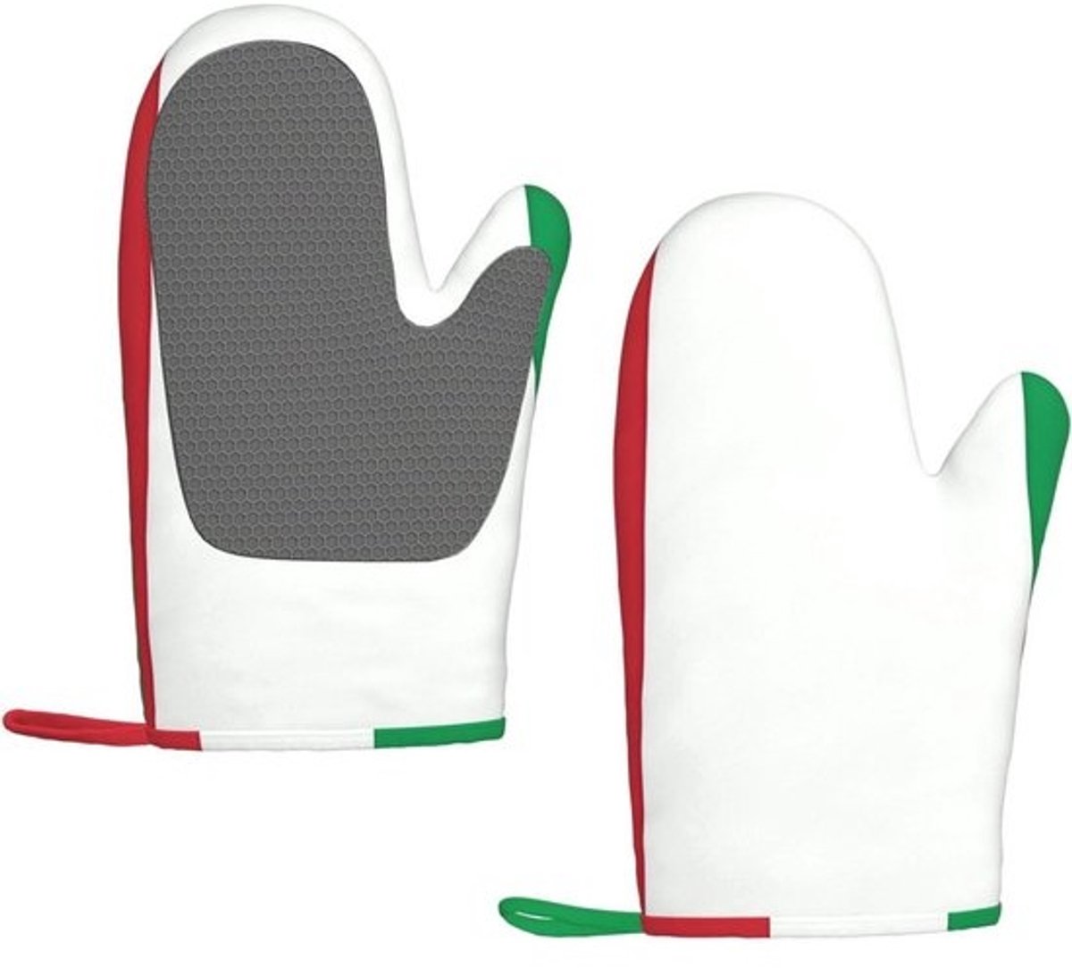 Ovenwanten Siliconen - Keukenhandschoenen Hittebestendig - Koken en Bakken - Antislip Grip - 28 x 18 cm - Zwart