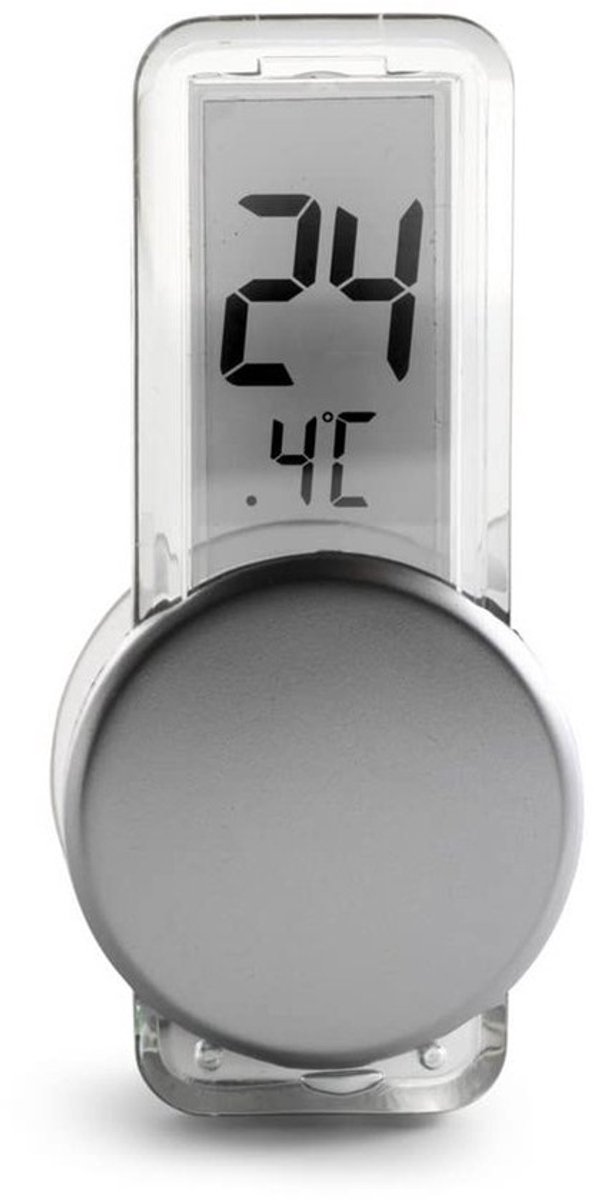 Raamthermometer - Zuignap thermometer - Binnen of buiten - Omgekeerd aflezen mogelijk - 65 x 003 cm