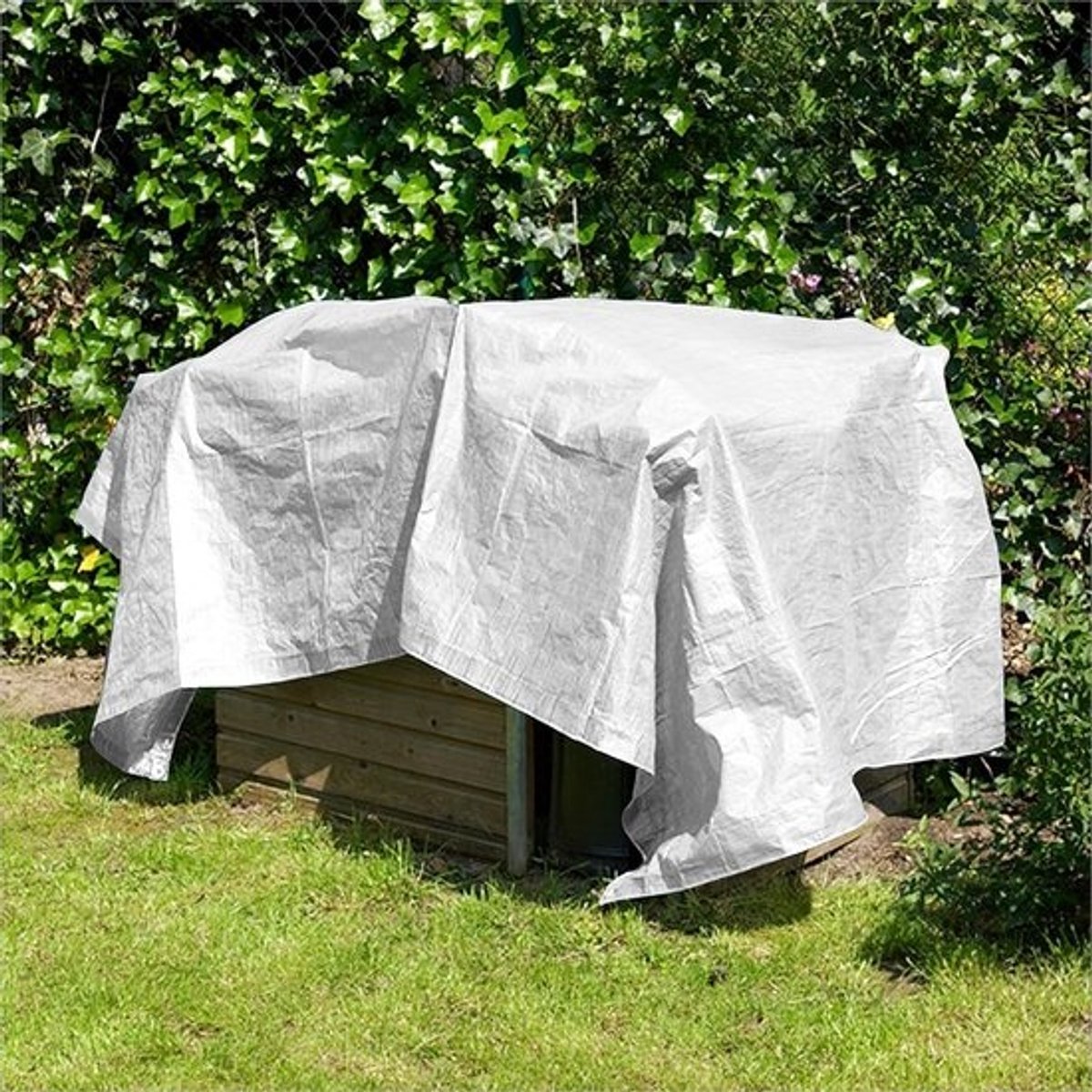 Afdekzeil - Zeildoek Beschermhoes - Voorwerpen Afdekken - Waterdicht UV-bestendig - 3 x 4 meter - Wit