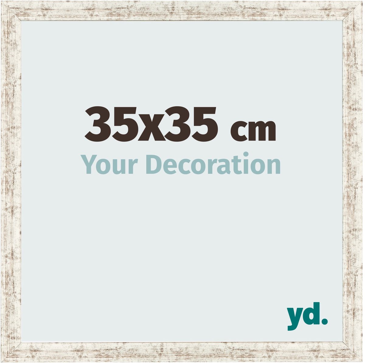 Your Decoration - Fotolijst 35x35 cm - MDF - Wit Vintage - Bologna