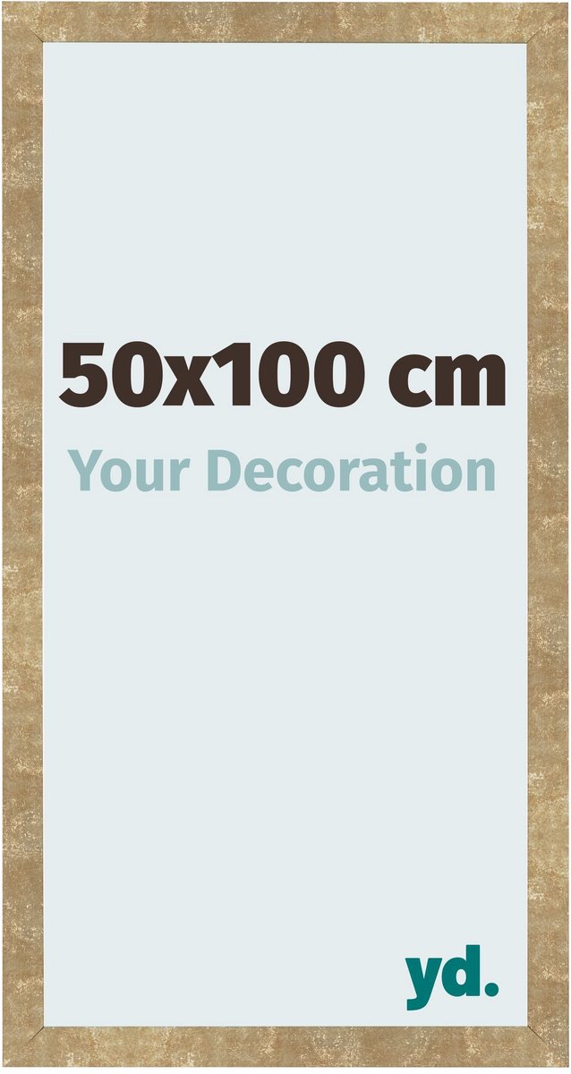Your Decoration - Fotolijst 50x100 cm - MDF - Goud Antiek - Bologna