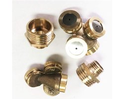 Tangger 3 Gaten Messing Misting Nozzl Misting Nozzle Mist Water, 2 STKS Messing Misting Tuin Spray Sprinkler Nozzle - ShopVlot