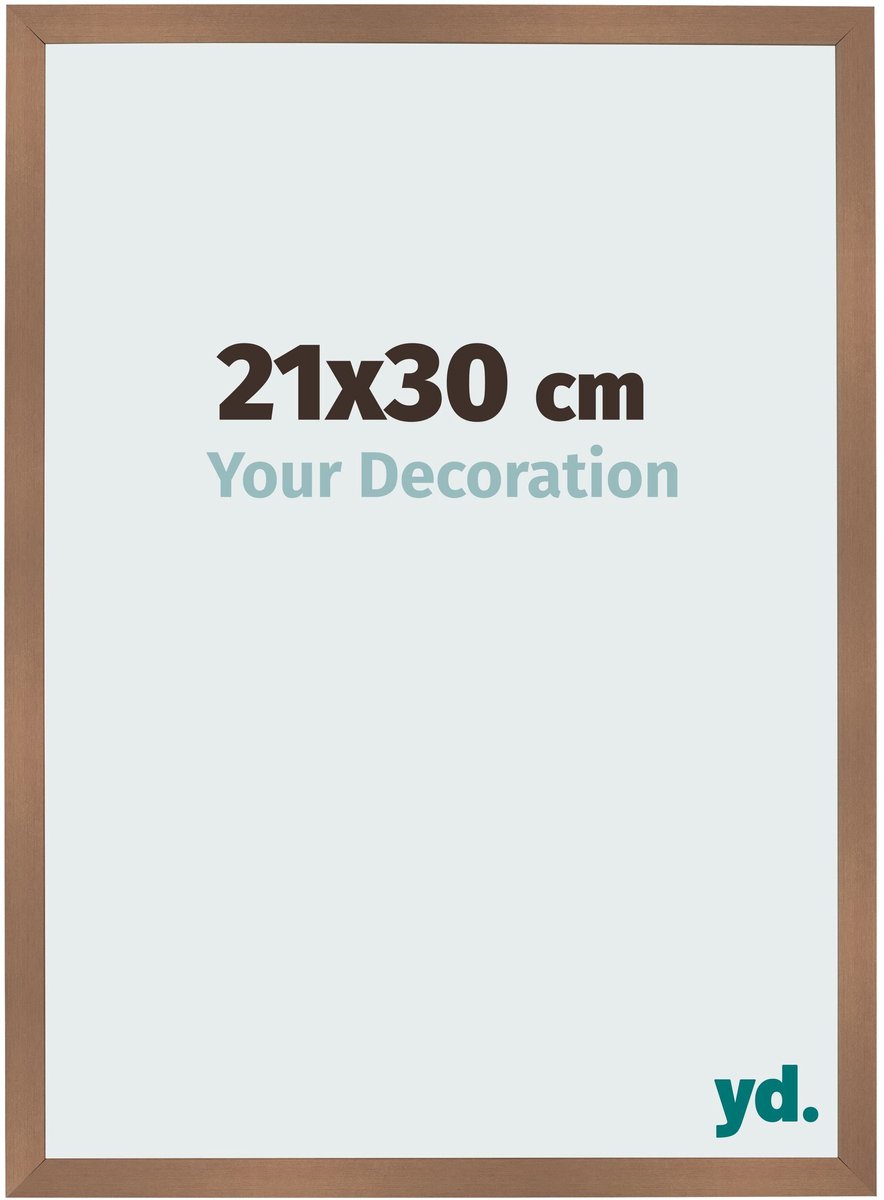 Your Decoration - Fotolijst 21x30 cm - MDF - Koper Decor - Bologna