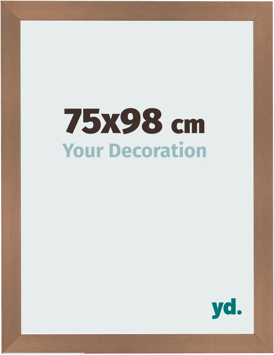Your Decoration - Fotolijst 75x98 cm - MDF - Koper Decor - Bologna