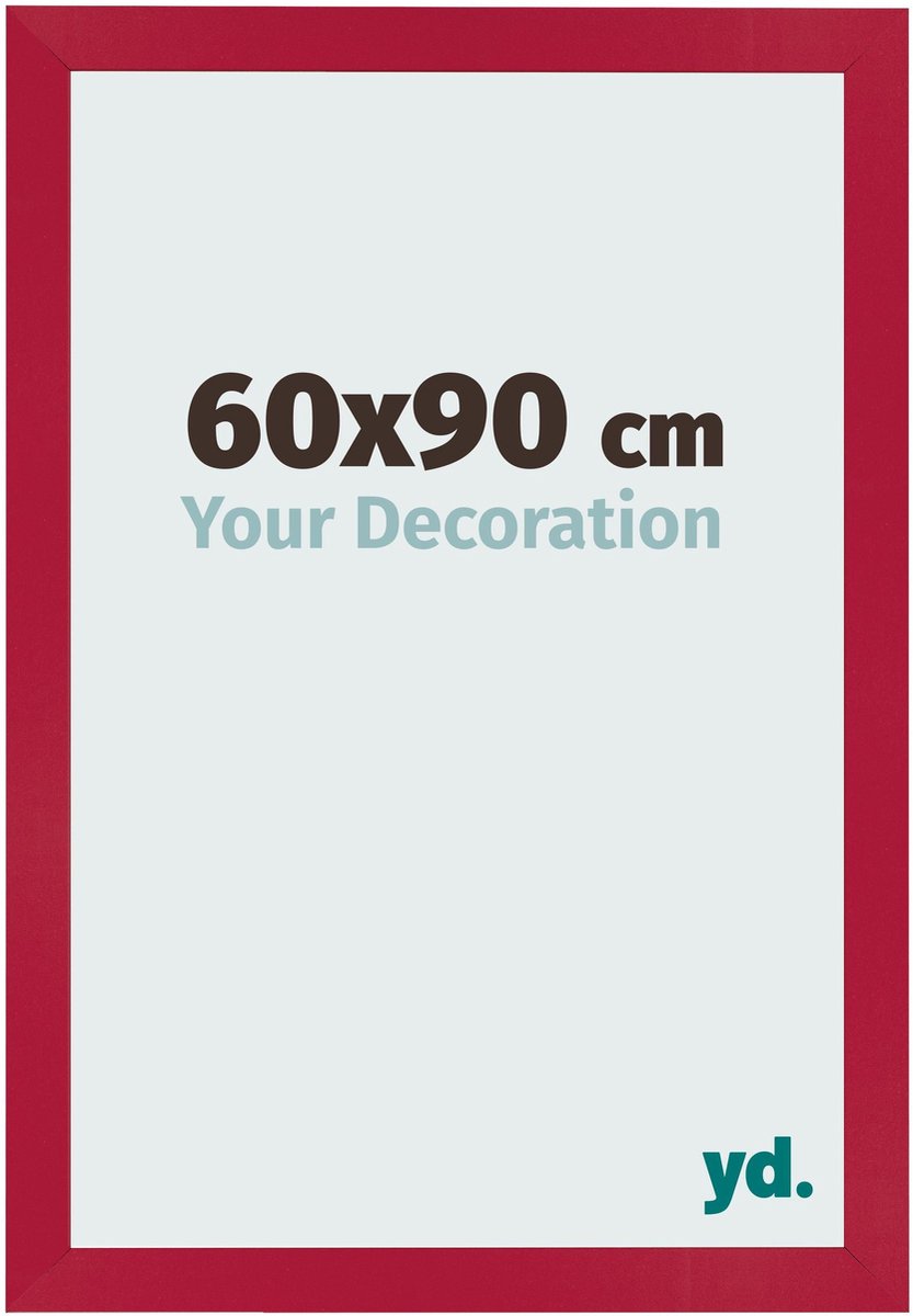 Your Decoration - Fotolijst 60x90 cm - MDF - Rood - Bologna