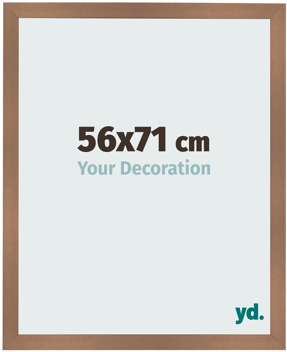 Your Decoration - Fotolijst 56x71 cm - MDF - Koper Decor - Bologna