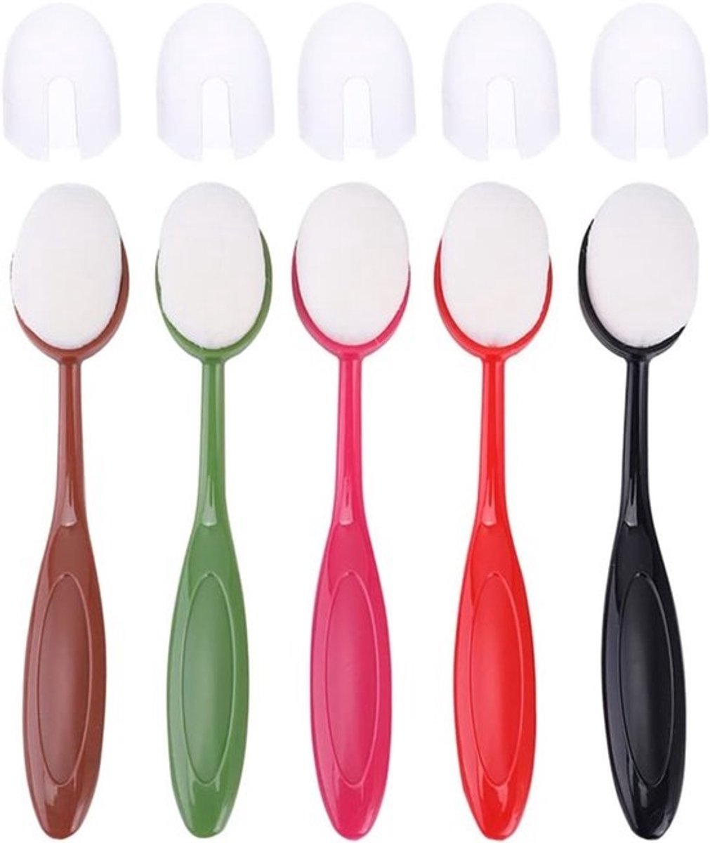 Set van 5 grote ink blending brushes voor kaarten maken en schilderen