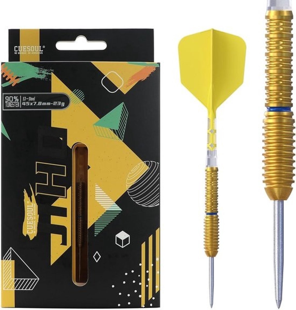 Dartset 90% Wolfraam met Stalen Punt - Divers Gewicht 21g, 22g en 23g