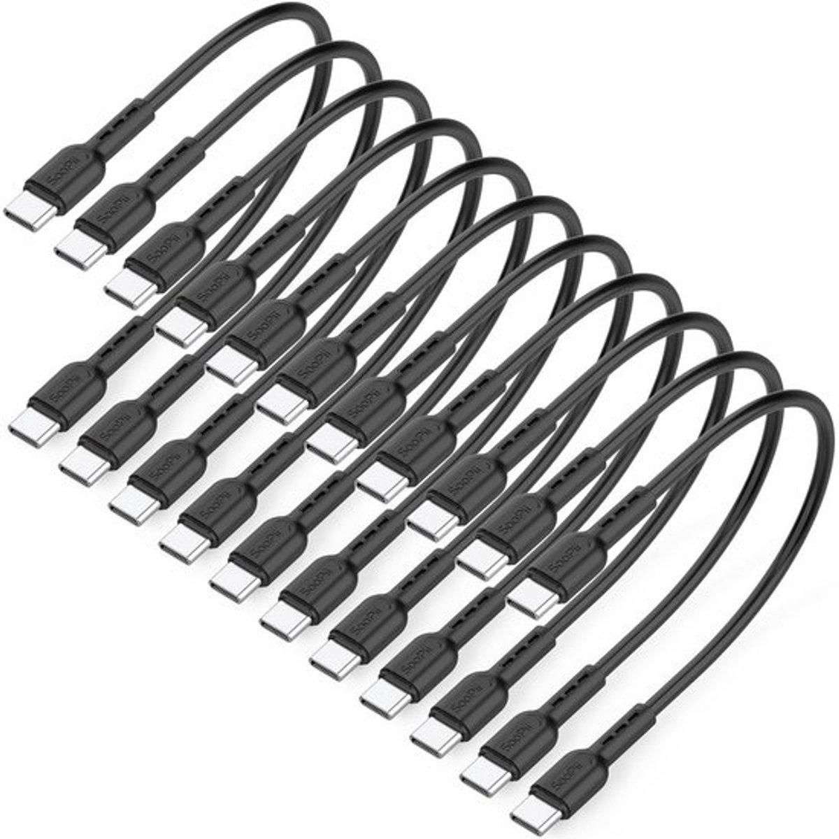 10 Stuks USB-C naar USB-C Kabel - Oplaadkabels voor Oplaadstation