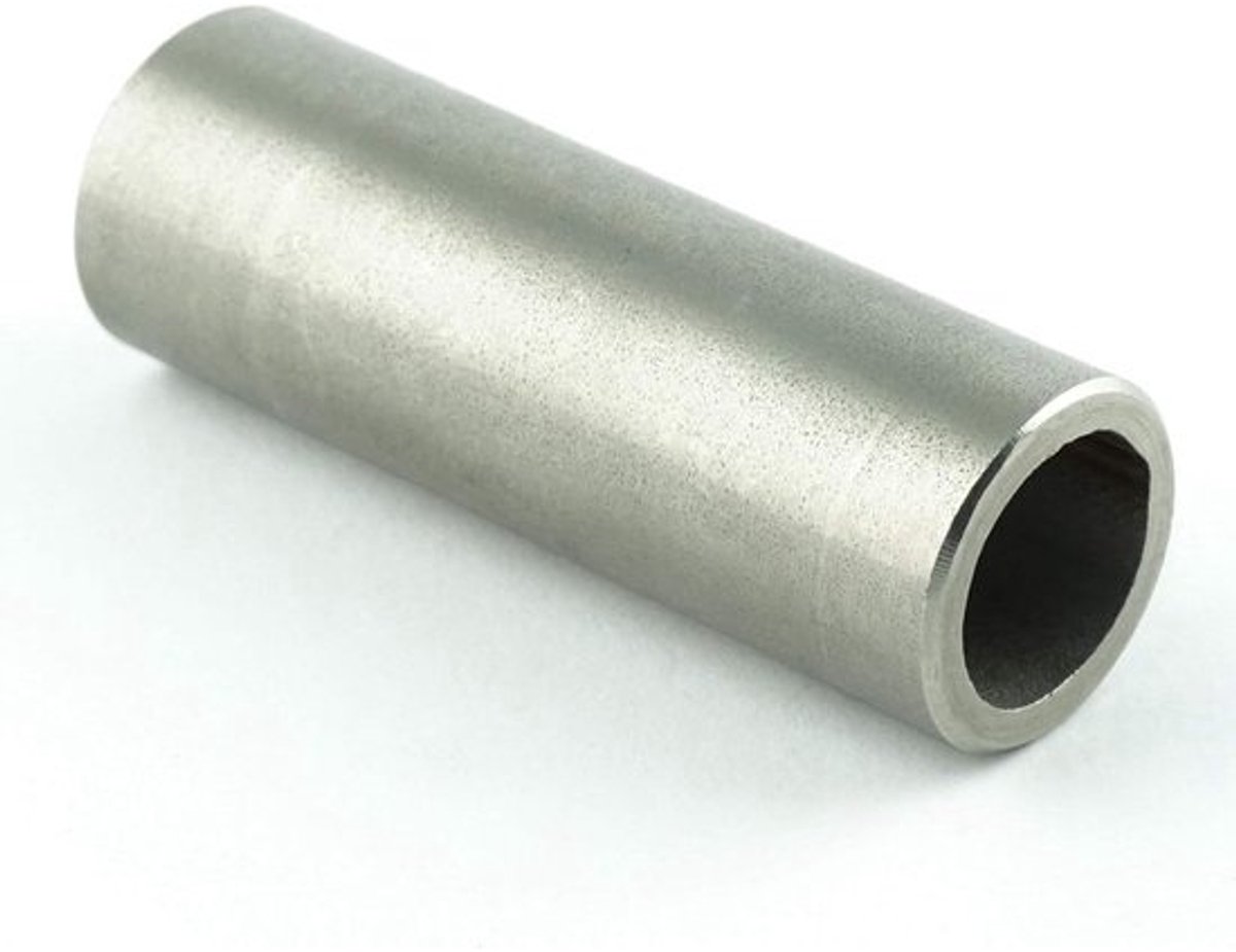 Afstandshuls Roestvrij Staal - Afstandhouders Buis - Montage Ondersteuning - Gelaste Constructie - 10x8x30 mm - Zilverkleurig