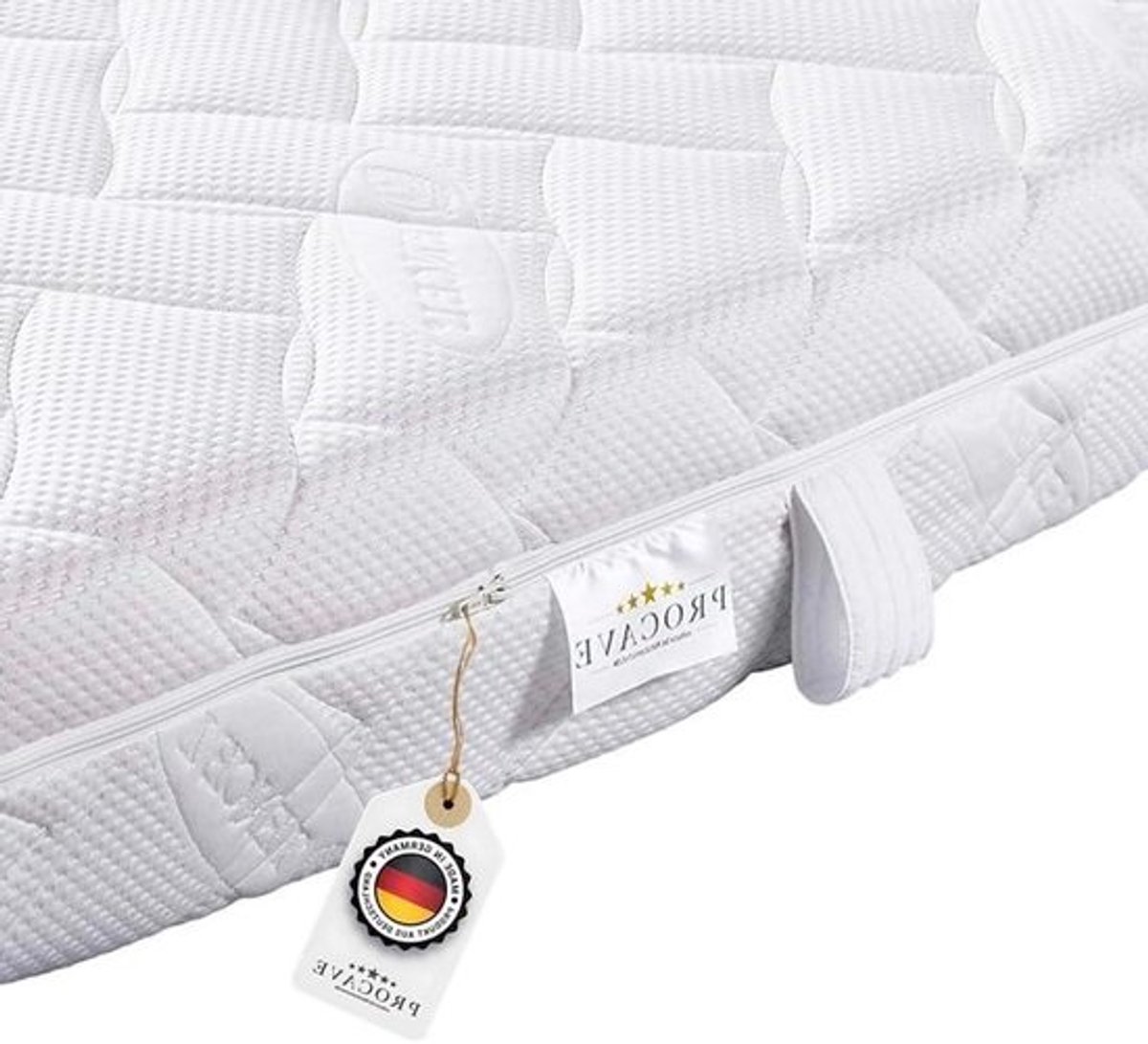 Matrashoes Lyocell - Matrasbeschermer Overtrek - Hygiënisch Slapen - Gewatteerd met Aloë Vera - 180x220 cm - Wit