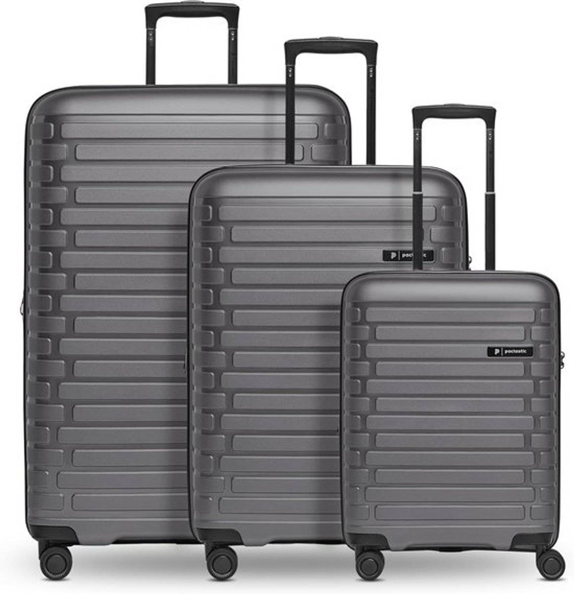 Hardcase beautycase 34 cm, antraciet metallic - Stijlvolle en functionele reistas