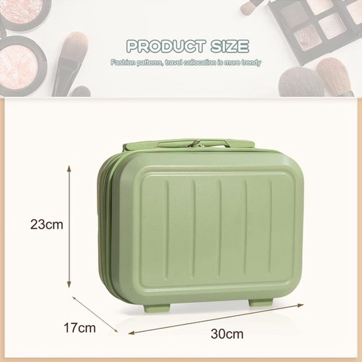 Duurzame Make-up Reiskoffer met Harde Behuizing - Cosmetische Organizer Tas