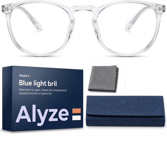 Blauw Licht Bril - Zonder sterkte - Voor computer - Met filter - Computer gaming - Blue light glasses - Alyze