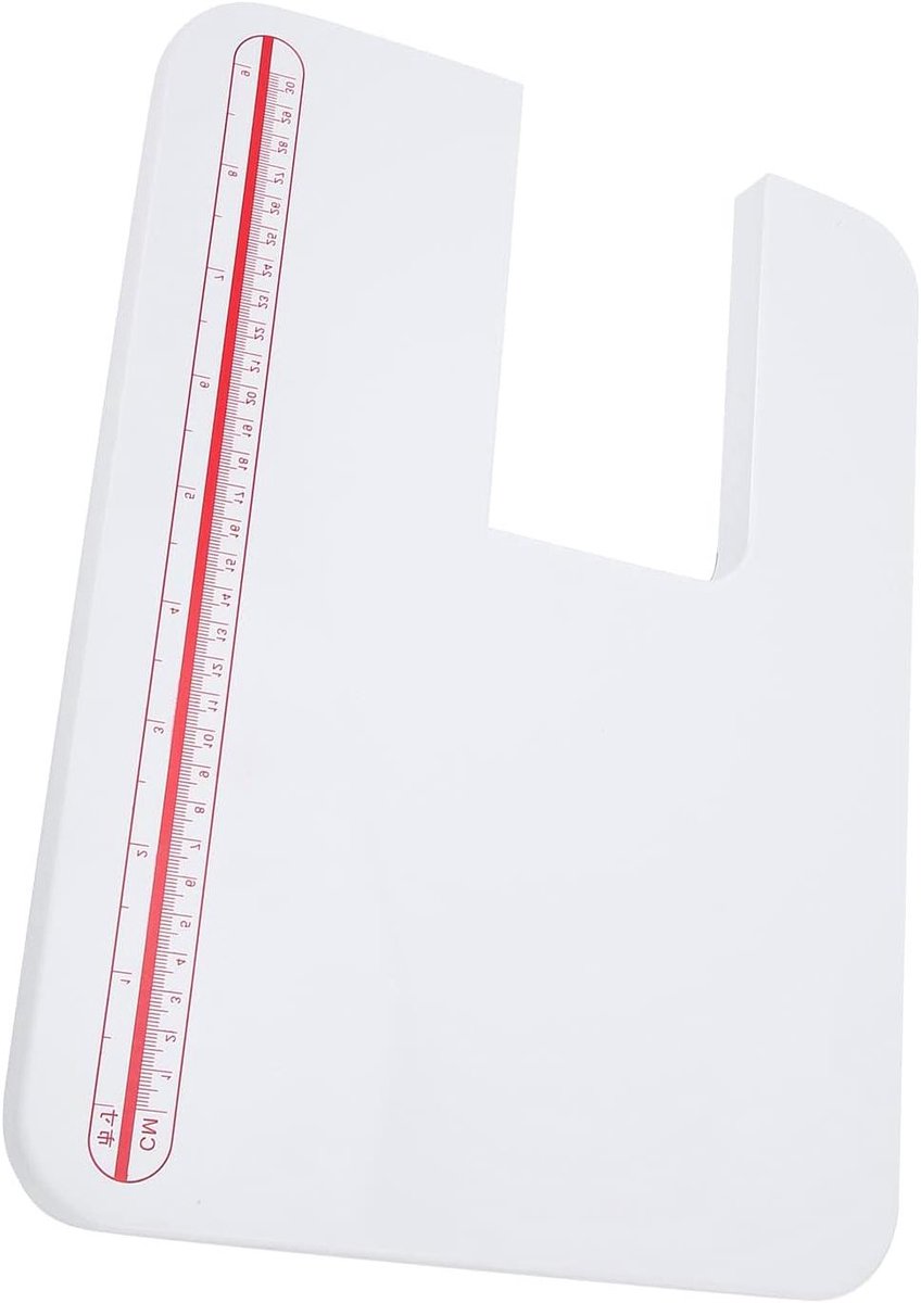 Naaimachine Verlengtafel - Aanschuiftafel Naaien - Werkruimte Vergroten - Opklapbare Poten - 36 x 27 cm - Wit