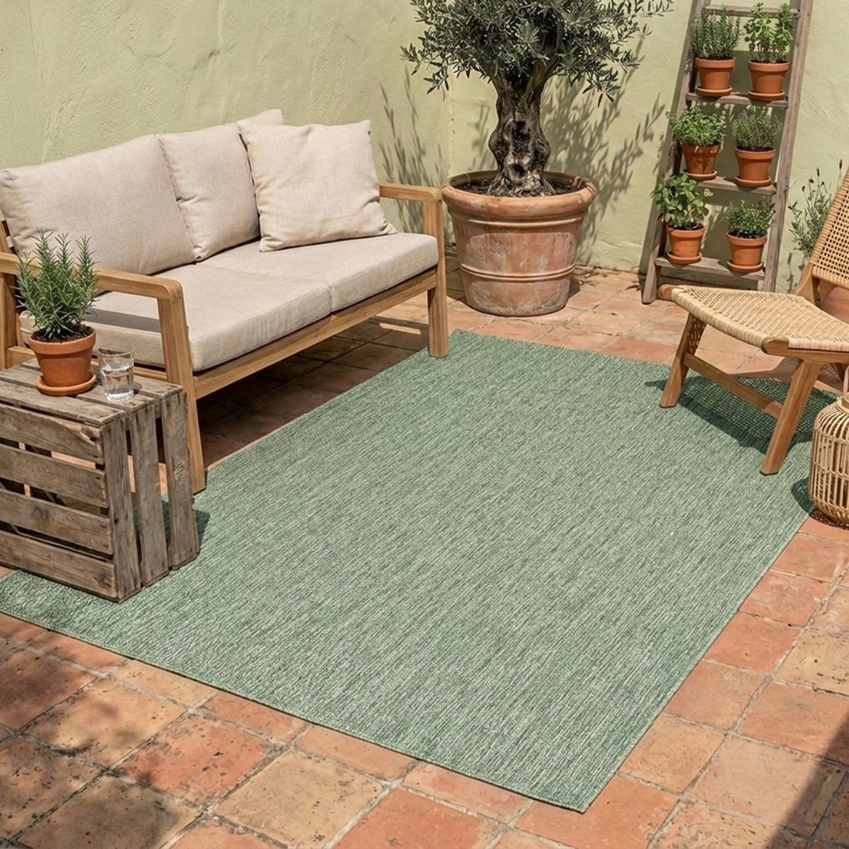 NATURL. Buitenkleed - Costa Groen - 160x230cm