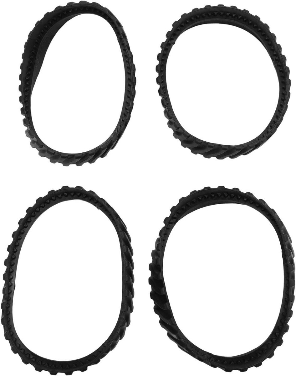 Vervangingsbandenset voor Zwembadreiniger, 4 Stuks Zware Rubberen Bandjes, Eenvoudige Installatie, Geschikt voor Diverse Modellen, Duurzaam en Betrouwbaar