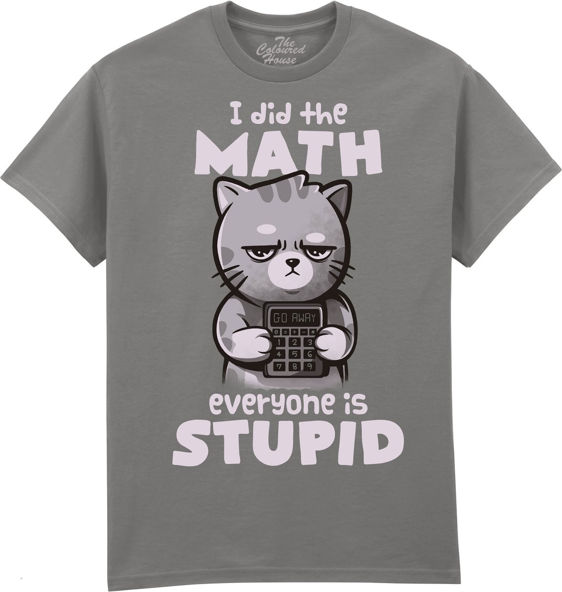 Kat Math Cat The Coloured House T-shirt 4XL