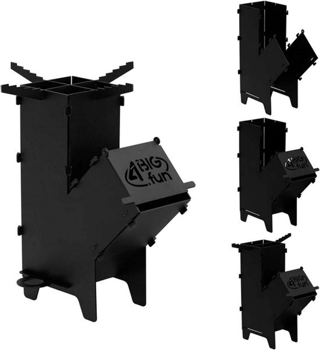 Rocket Stove voor Buiten Koken - Compacte Oven voor Camping en Tuin