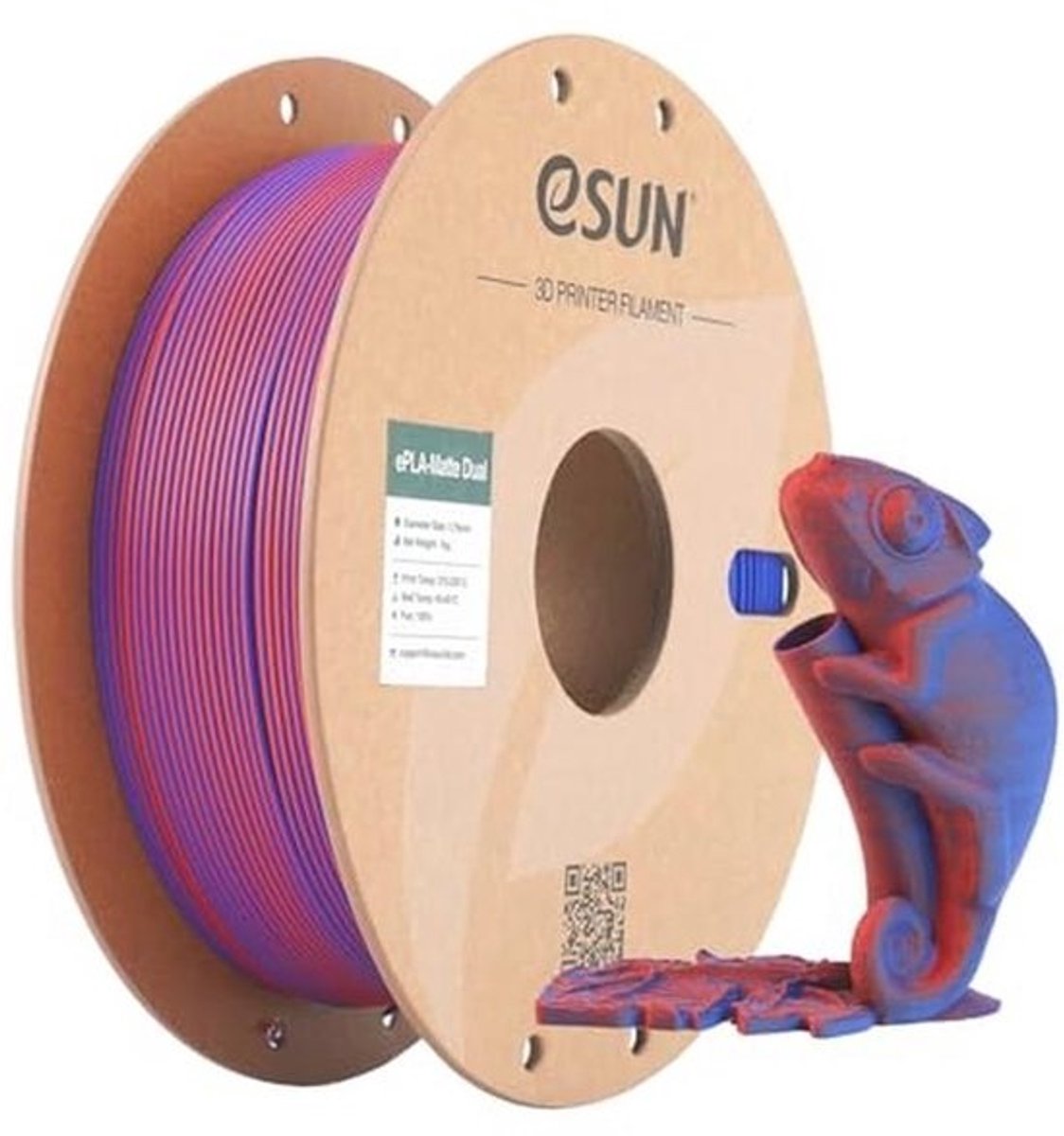 Matte PLA Filament 1.75mm - Dual Color voor 3D Printers (1kg)