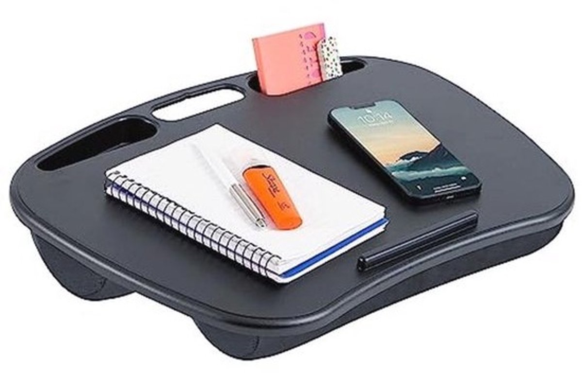 Lap Desk met Apparatenhouder en Telefoonhouder - Geschikt voor Laptops tot 15,6 inch