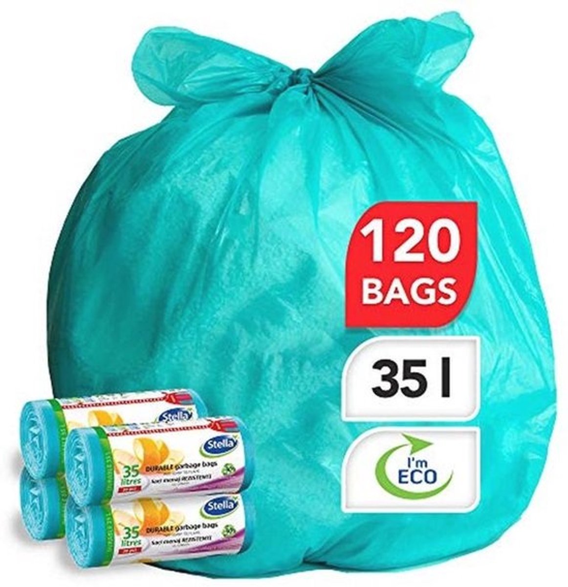 Eco-vriendelijke Recyclebare Vuilniszakken 35L - Sterke en Flexibele Bin Liners voor Thuis en Kantoor
