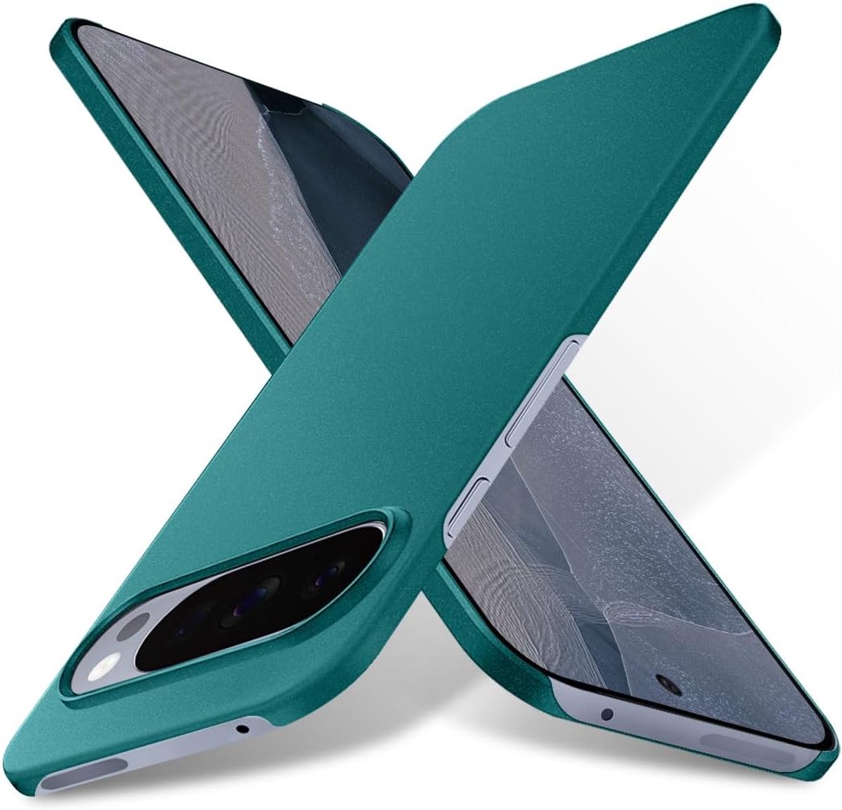 Zandarix Hoesje Geschikt voor Google Pixel 11 Pro XL - Ultralicht - Ultradun - Camerabescherming - Matte textuur - Back Cover Hoesje - Back Cover Hoesje - Gravel Groen
