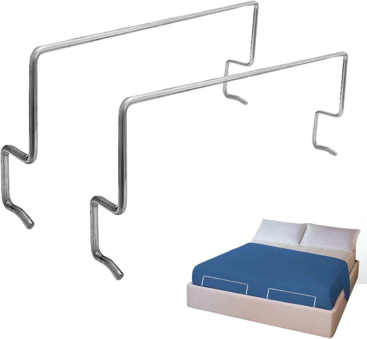 Matrashouders Set van 2 - 32,5 cm - Voor Opbergbeds en Opklapbedden - Veilig en Gebruiksvriendelijk
