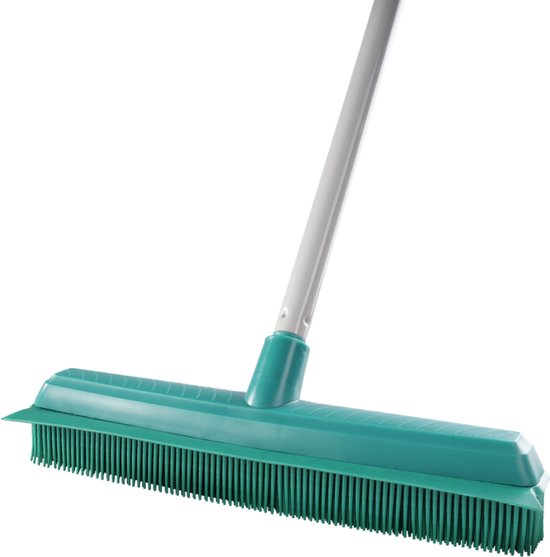 Leifheit Classic Suprabezem - rubberen bezem met telescoopsteel - 80-140 cm steellengte - 35 cm veegbreedte van Leifheit — afbeelding 2