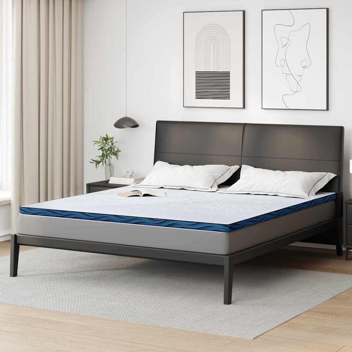 Matrastopper - Topper - Extra comfort - Traagschuim vulling - 180 x 200 cm - Wit