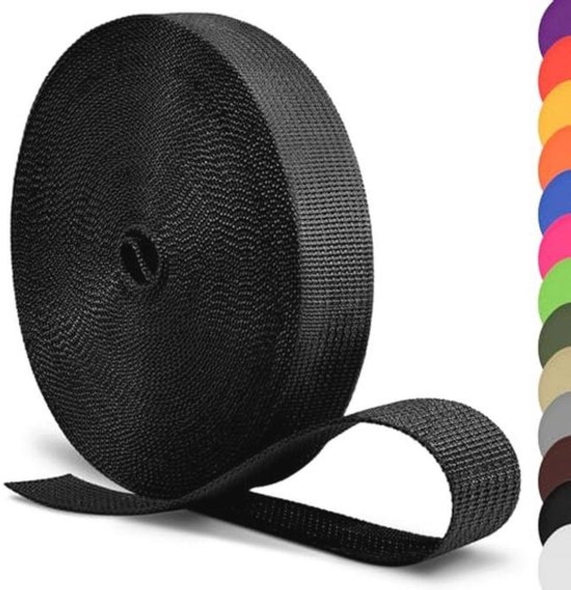Polypropyleen Webbing Strap 1 Inch 1,5 Inch 2 Inch - 12 Yards Brede Singelband voor Tassen, Gazon Stoelen en DIY Crafting